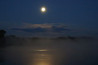 Moon Over Lake